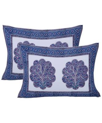 Cotton King Size 240 TC Marvelous Mughal Hand Block Print Double Bedsheet 2
