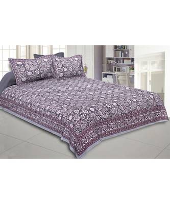 Cotton King Size 240 TC Lava Grey King Size Bedsheet 1