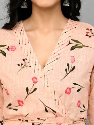 Peach Anarkali Dress set 5