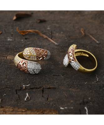 designer rose gold stylish ring 1