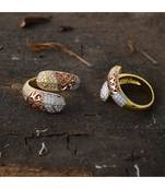 designer rose gold stylish ring