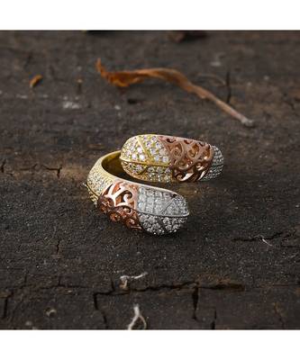 designer rose gold stylish ring 2