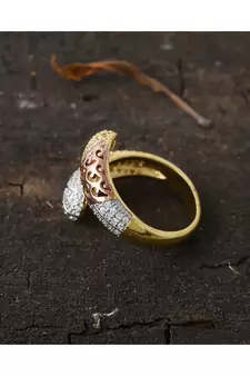 designer rose gold stylish ring