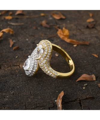 golden silver delicate ring 3