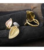 rose gold classy designer ring