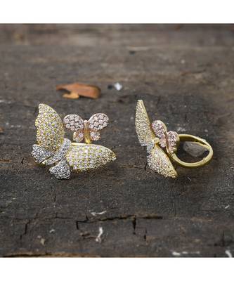 golden beautiful butterfly ring 1