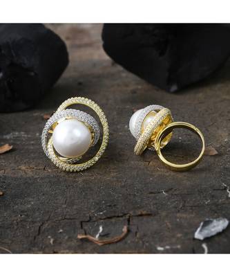 vintage look royal pearl ring 1