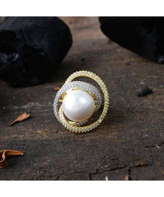 vintage look royal pearl ring 2