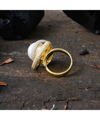 vintage look royal pearl ring 3