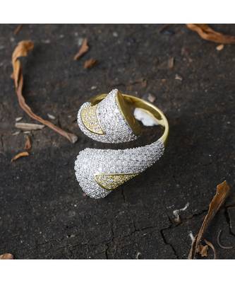 dual tone designer adjustable ring 2
