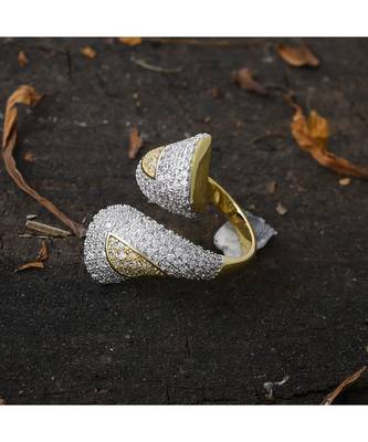 dual tone designer adjustable ring 3