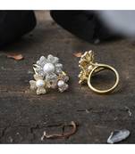 cute elegant flower design beautiful ring