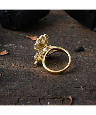 cute elegant flower design beautiful ring 3