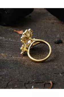 cute elegant flower design beautiful ring