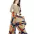 Beige Floral Printed Unstitched Salwar Kameez With Dupatta