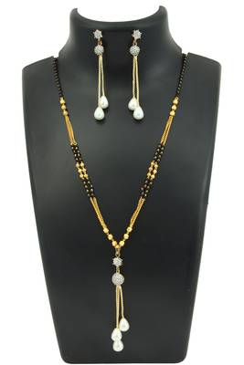 9blings Black zircon  mangalsutra 4
