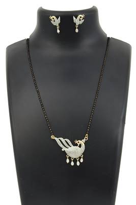  Black zircon   mangalsutra 3
