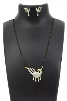  Black zircon   mangalsutra