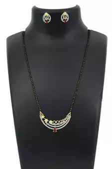 9blings Black zircon   mangalsutra