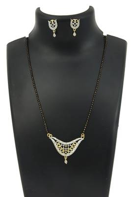 9blings Black zircon   mangalsutra 3