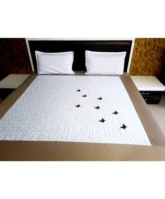 300TC Pure Cotton Fitted King Size Bedsheet With 2 Pillow CoversK3290GC-30X_13 1