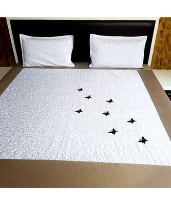 300TC Pure Cotton Fitted King Size Bedsheet With 2 Pillow CoversK3290GC-30X_13 3