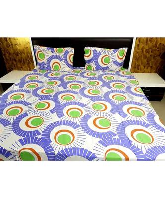 250TC Pure Cotton Fitted King Size Bedsheet With 2 Pillow CoversK3303GC25X_11 1
