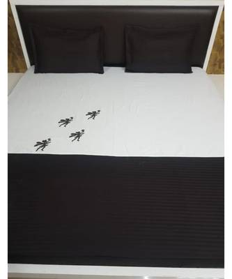 250TC Pure Cotton Fitted King Size Bedsheet With 2 Pillow CoversK3349GC-25X_12 1