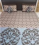 300TC Pure Cotton Fitted King Size Bedsheet With 2 Pillow CoversK3366GC-30X_13