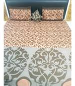 300TC Pure Cotton Fitted King Size Bedsheet With 2 Pillow CoversK3367GC-30X_13