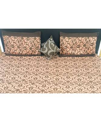 300TC Pure Cotton Fitted King Size Bedsheet With 2 Pillow CoversK3367GC-30X_13 2