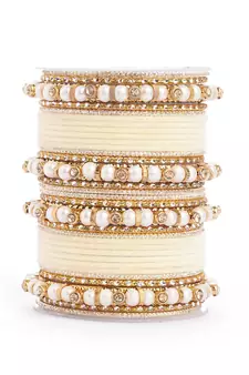 Beige bangles-and-bracelets