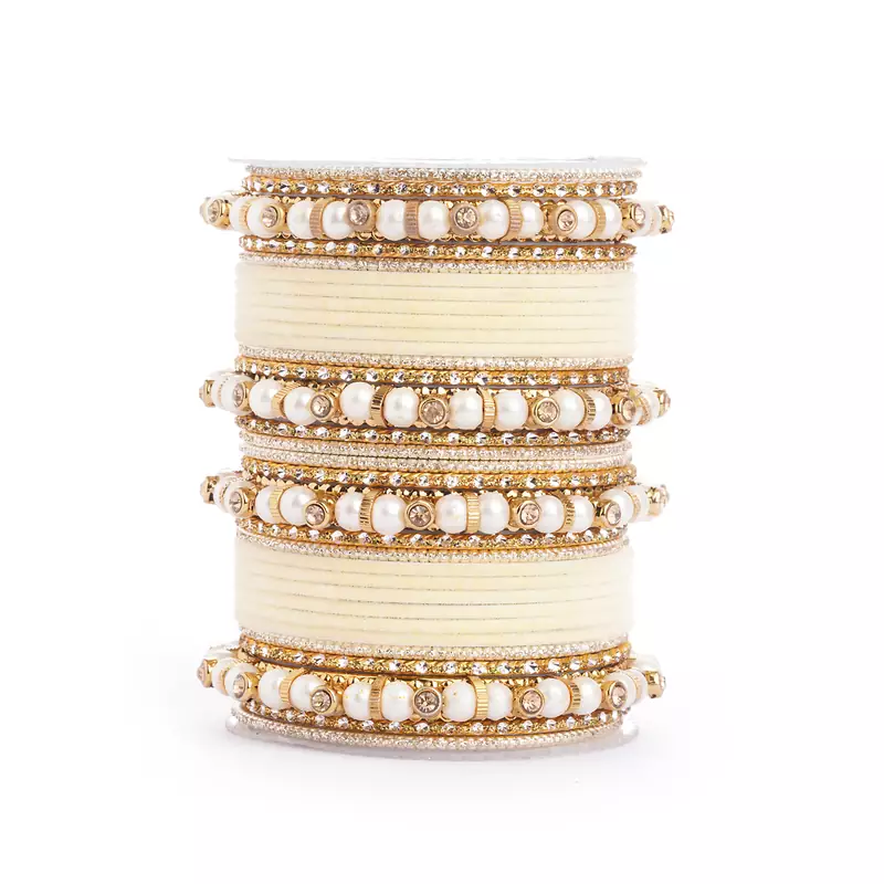 Beige bangles-and-bracelets