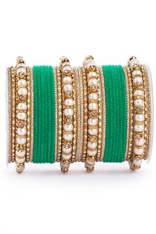 Green bangles-and-bracelets