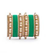 Green bangles-and-bracelets