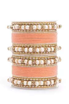 Orange bangles-and-bracelets
