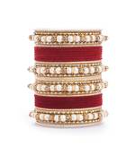 Red bangles-and-bracelets