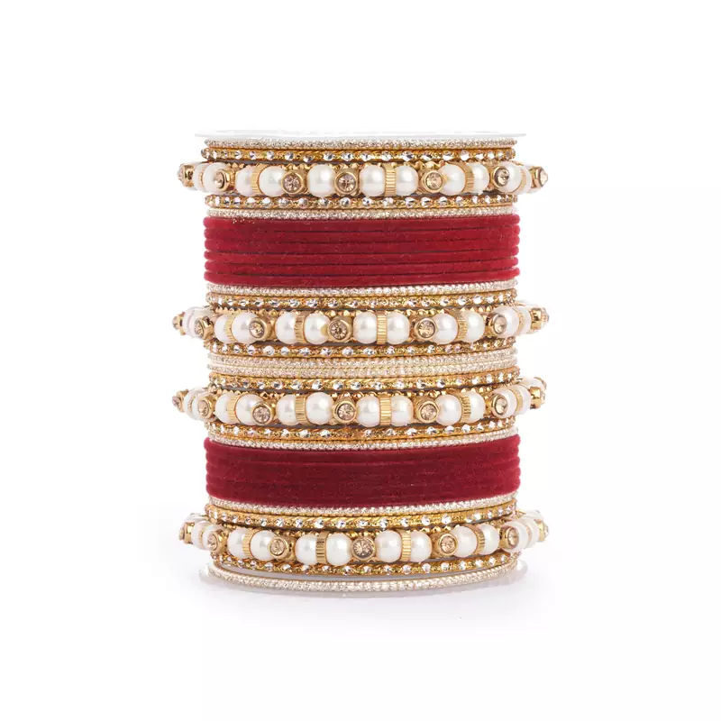 Red bangles-and-bracelets