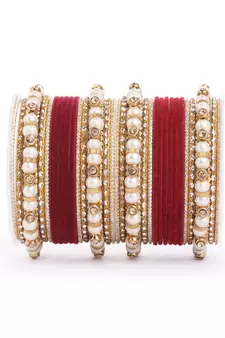 Red bangles-and-bracelets