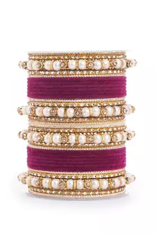 Purple bangles-and-bracelets
