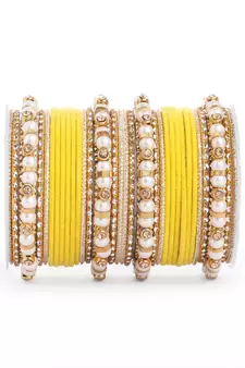 Yellow bangles-and-bracelets