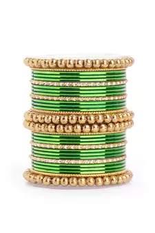 Green bangles-and-bracelets