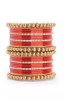 Red bangles-and-bracelets