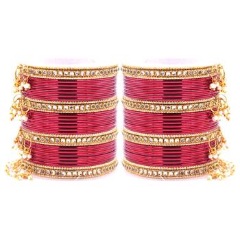 Maroon bangles-and-bracelets 1