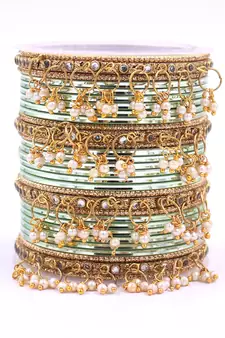 Green bangles-and-bracelets