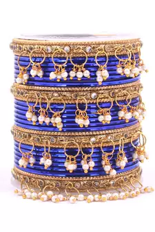 Blue bangles-and-bracelets
