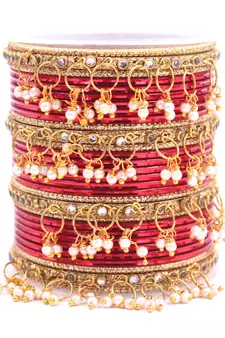Red bangles-and-bracelets