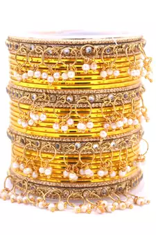 Yellow bangles-and-bracelets