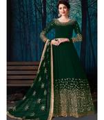 Green Georgette Anarkali Salwar Kameez