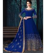 Blue Georgette Anarkali Salwar Kameez